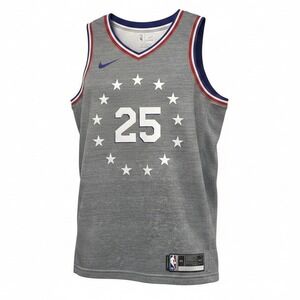 Nike Philadelphia 76ers Ben Simmons 25 Swingman Jersey Grey Mens Size 44 Medium